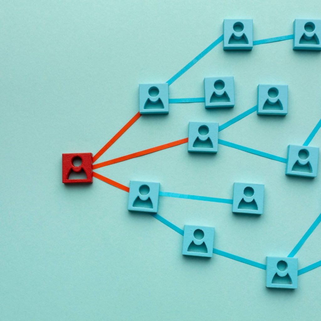 Illustrazione networking per Social Recruiting